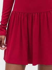 Drop-Waist Mini Dress
