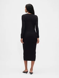 CashSoft Rib Midi Sweater Dress