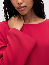 Boatneck Mini Shift Dress