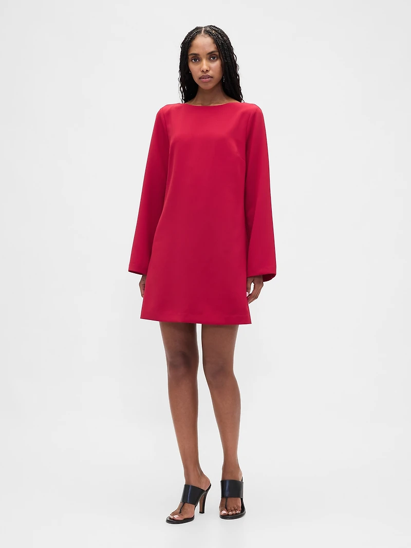Boatneck Mini Shift Dress