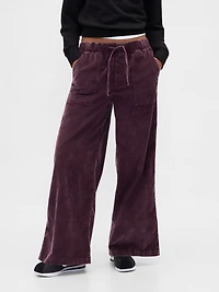 Mid Rise Corduroy Baggy Pants