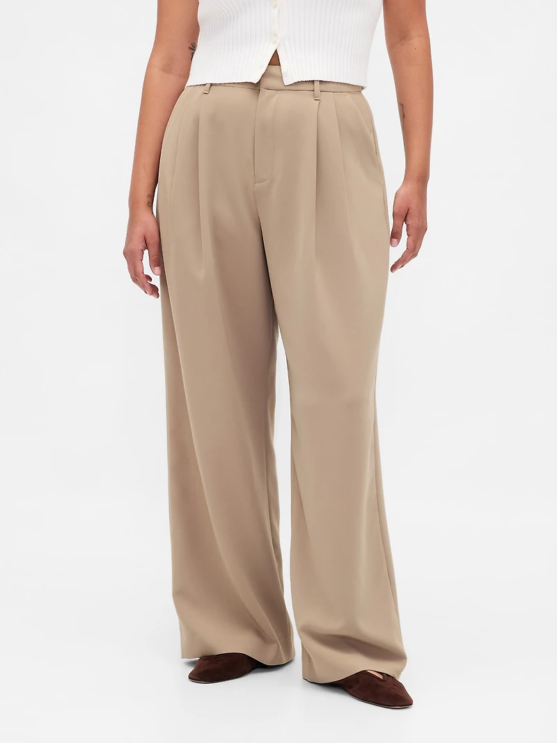 Curvy 365 High Rise Pleated Trousers