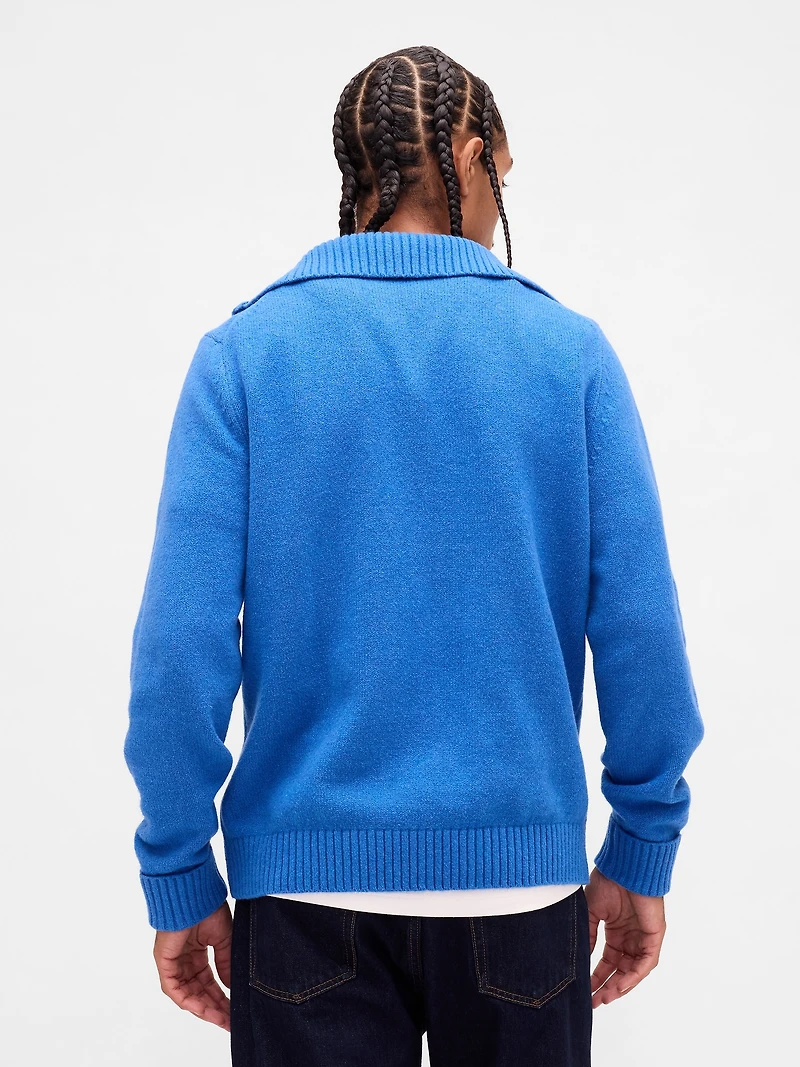 CashSoft Quarter-Zip Pullover Sweater
