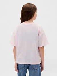 Kids Oversized Flippy Sequin Graphic T-Shirt