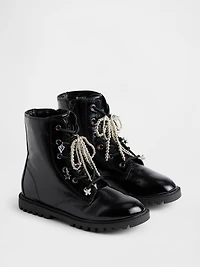 Kids Charm Lace-Up Boots