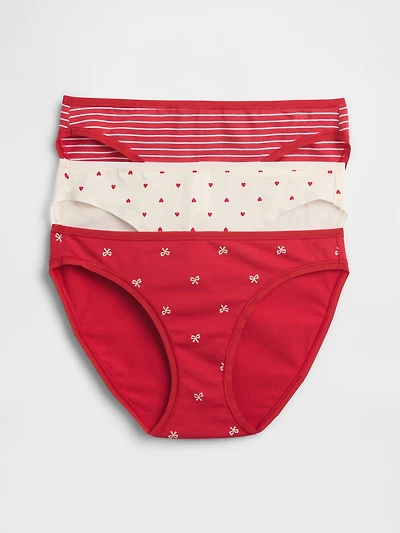 Organic Stretch Cotton Bikini (3-Pack