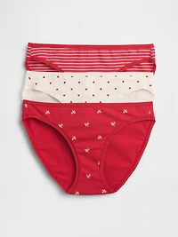 Organic Stretch Cotton Bikini (3-Pack