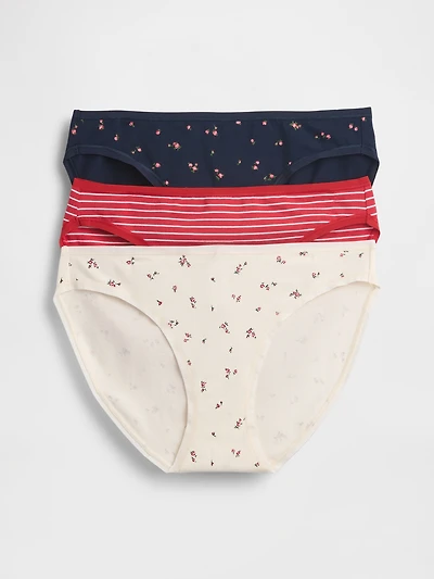 Organic Stretch Cotton Bikini (3-Pack