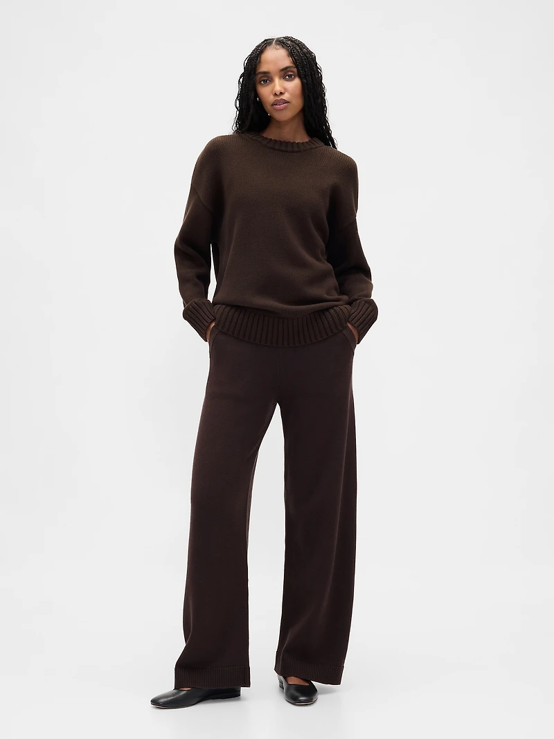 100% Cotton Relaxed Sweater Pants