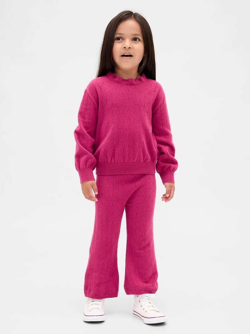 Baby & Toddler CashSoft Pointelle Flare Pants
