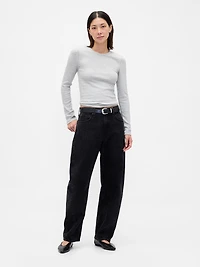 Pointelle Rib T-Shirt