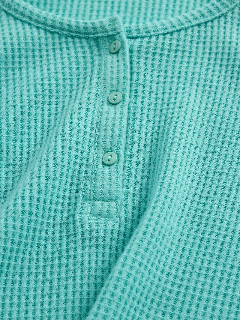 Kids Recycled Waffle PJ Set