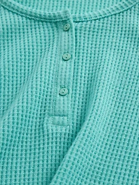 Kids Recycled Waffle PJ Set