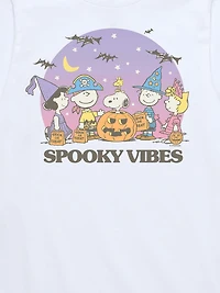Kids Peanuts Spooky Vibes Short Sleeve Graphic T-Shirt