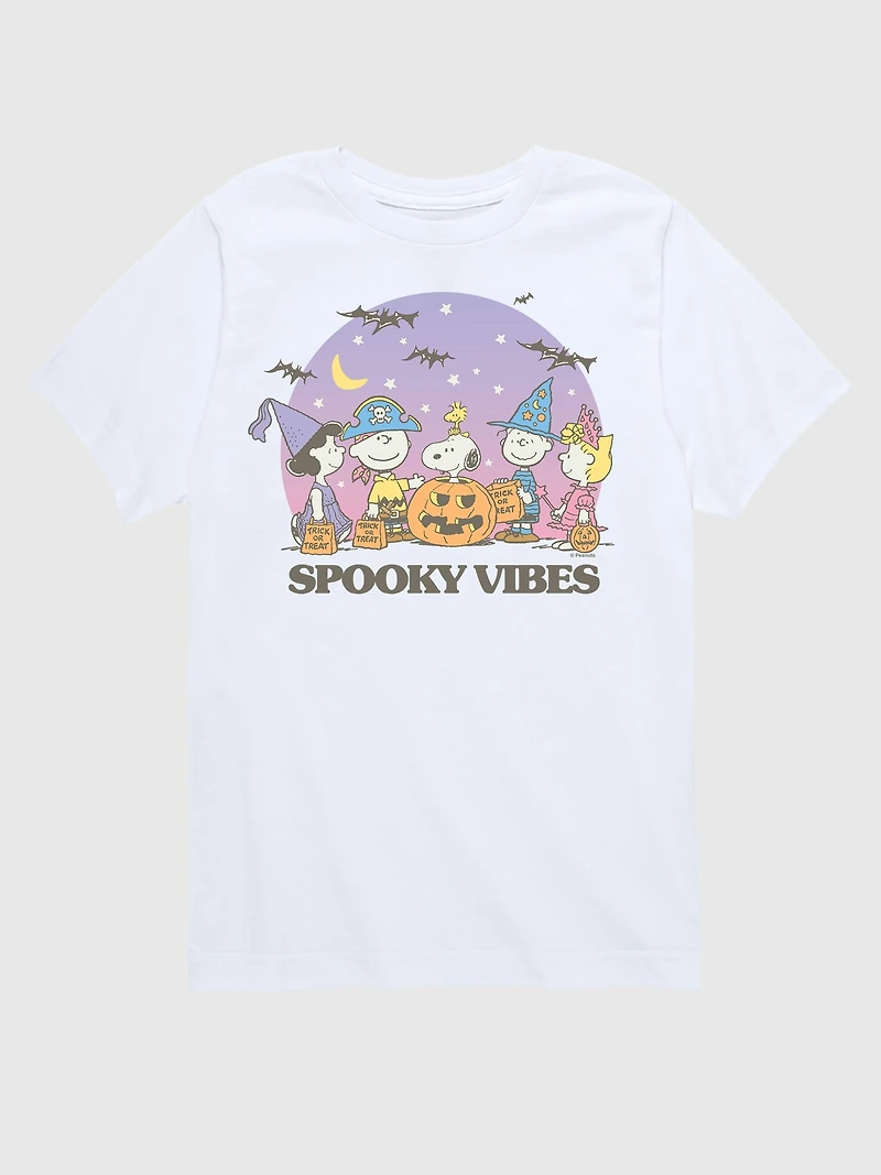 Kids Peanuts Spooky Vibes Short Sleeve Graphic T-Shirt