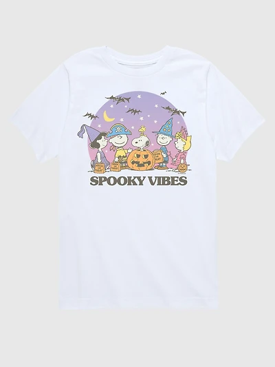 Kids Peanuts Spooky Vibes Short Sleeve Graphic T-Shirt