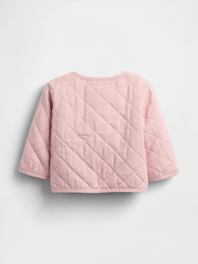 Baby Quilted Heart Pocket Jacket