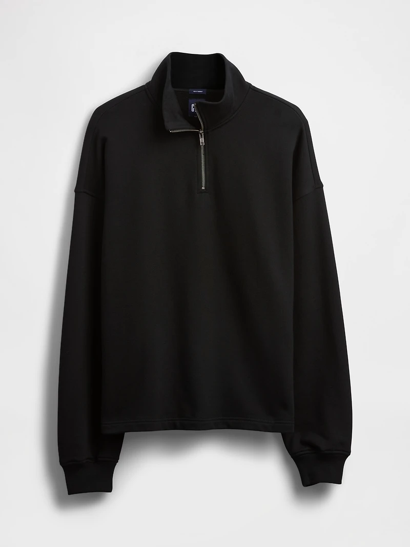 Heavyweight Oversized Quarter-Zip Pullover