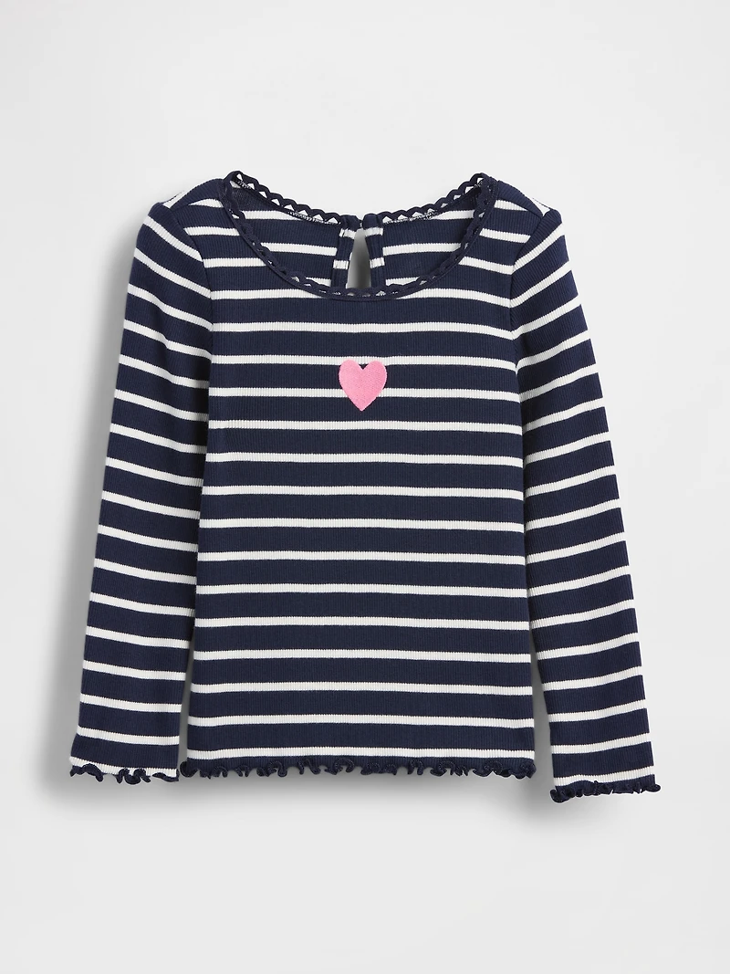 Baby & Toddler Embroidered Graphic Rib T-Shirt