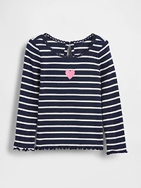 Baby & Toddler Embroidered Graphic Rib T-Shirt