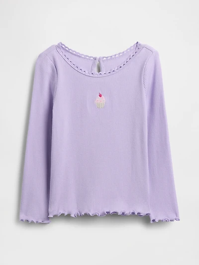 Baby & Toddler Embroidered Graphic Rib T-Shirt