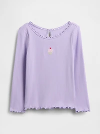 Baby & Toddler Embroidered Graphic Rib T-Shirt