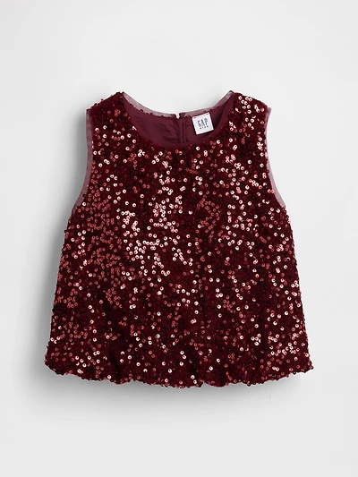 Kids Sequin Bubble Top