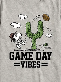 Kids Peanuts Game Day Vibes Short Sleeve T-Shirt