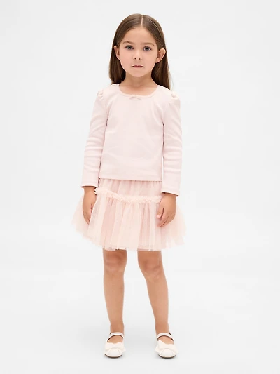 Baby & Toddler Rib Tulle Outfit Set