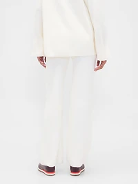 CashSoft Shaker-Stitch Sweater Pants