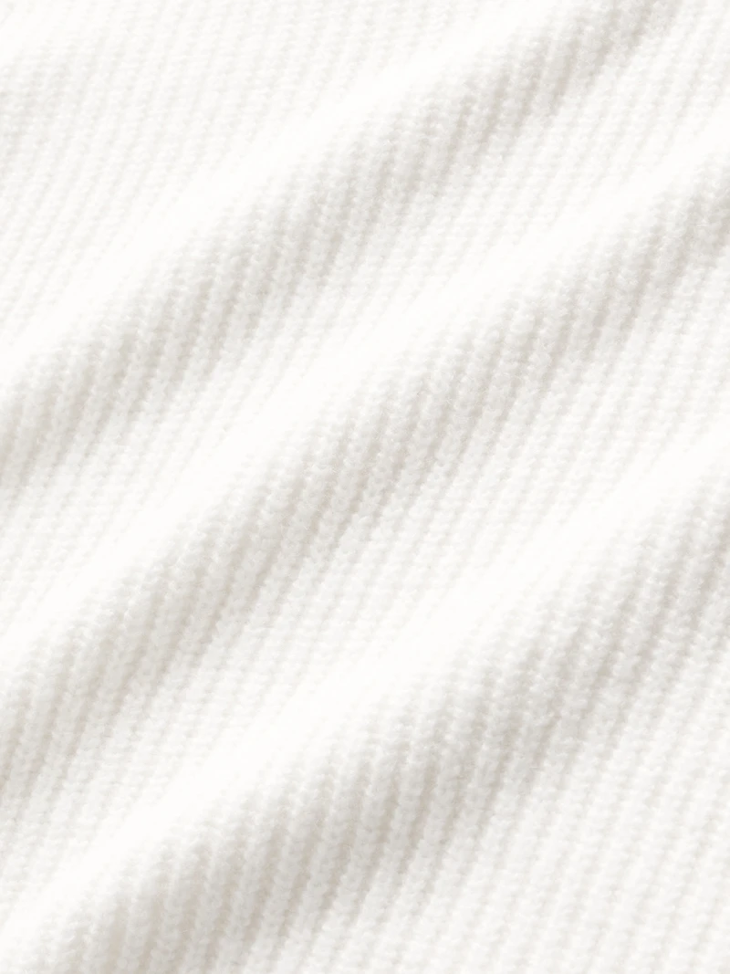 CashSoft Shaker-Stitch Turtleneck Sweater