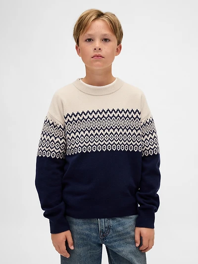 Kids CashSoft Relaxed Crewneck Sweater
