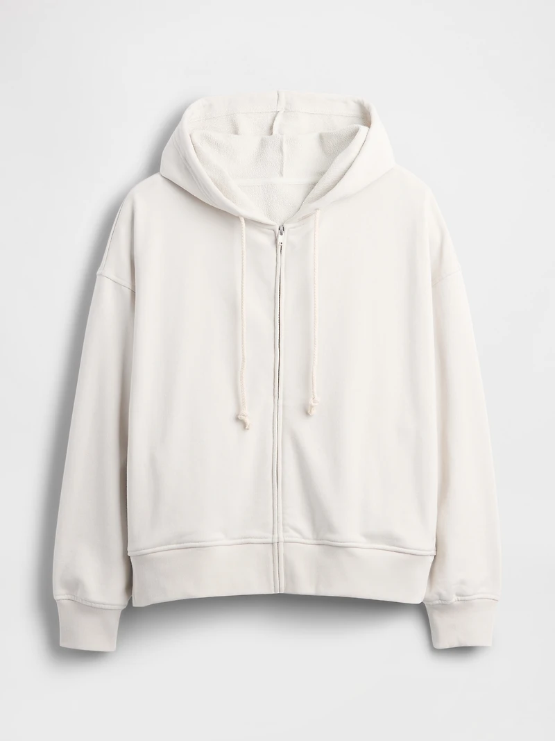 Heavyweight French Terry Oversized Zip Hoodie
