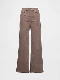 High Rise Stride Corduroy Wide-Leg Pants