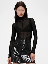GapStudio Sheer Mesh Turtleneck