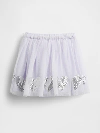 Baby & Toddler Tulle Sequin Heart Skirt