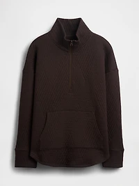 GapFit Quilted Jacquard Half-Zip Pullover
