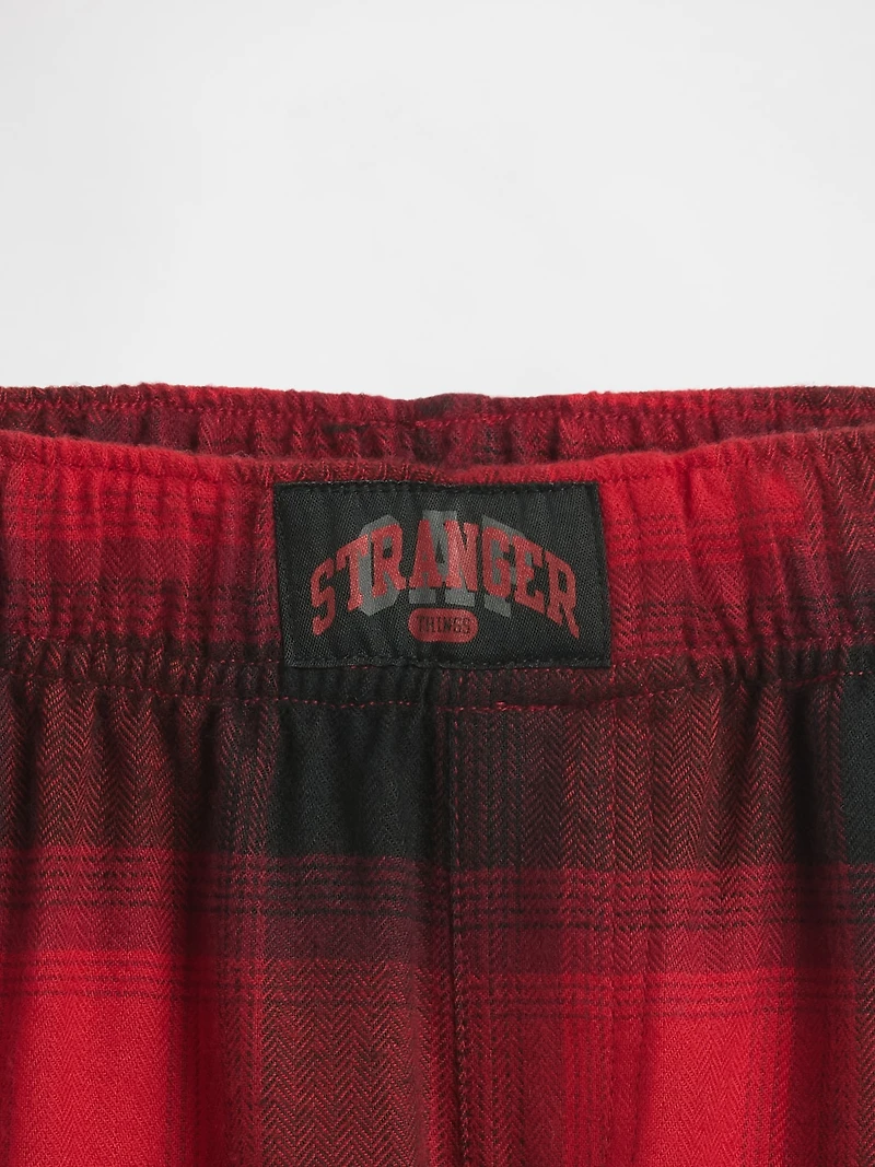 Stranger Things Kids Recycled Flannel PJ Pants