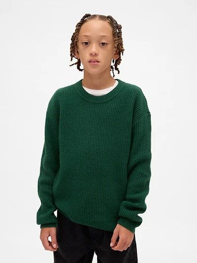 Kids CashSoft Relaxed Crewneck Sweater