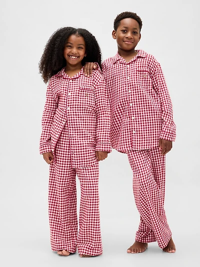 Kids Recycled Flannel PJ Set