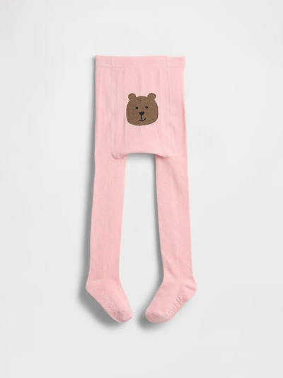 Baby & Toddler Pointelle Bear Tights