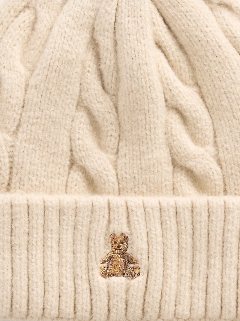 Baby & Toddler CashSoft Cable-Knit Beanie Mittens Set