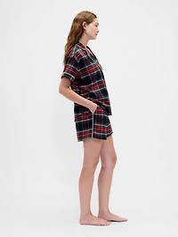 Adult Softest Flannel PJ Short Set