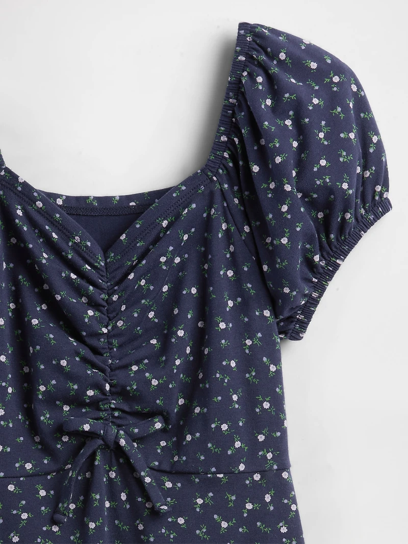 Kids Ruched Rib Dress