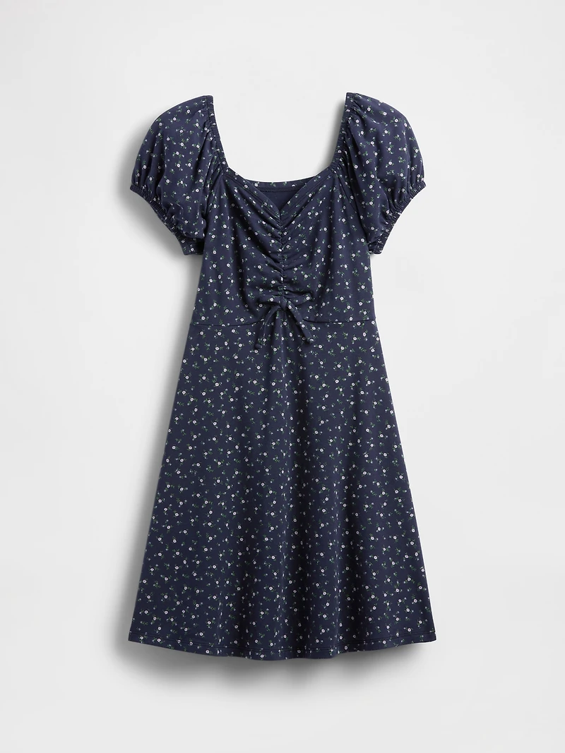 Kids Ruched Rib Dress