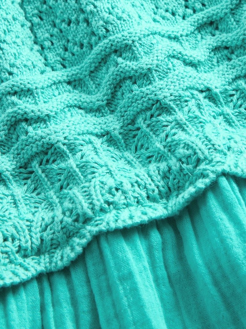 Kids Racerback Crochet Tank Dress