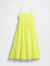 Kids Crinkle Gauze Midi Dress