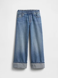 Kids Low Rise Easy Wide-Leg Baggy Jeans