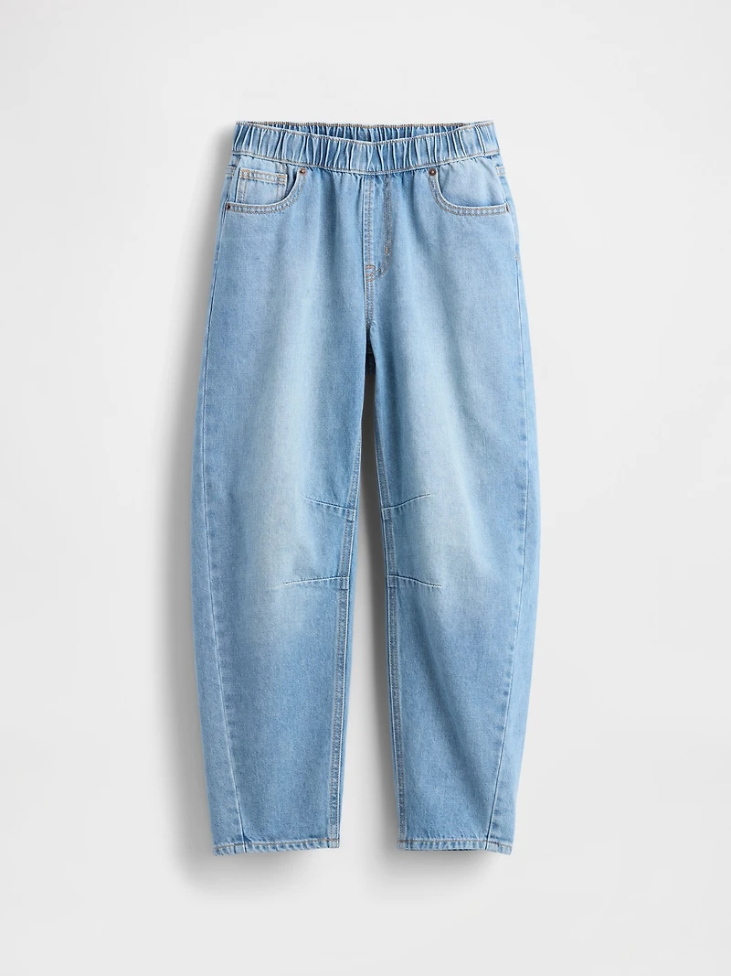 Kids High Rise Easy Barrel Jeans