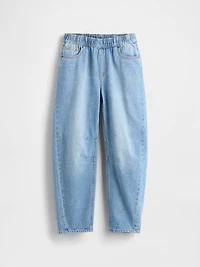 Kids High Rise Easy Barrel Jeans
